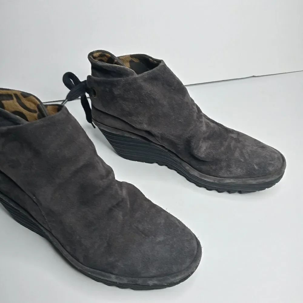 Fly London gray boots size 41 - Picture 3 of 9